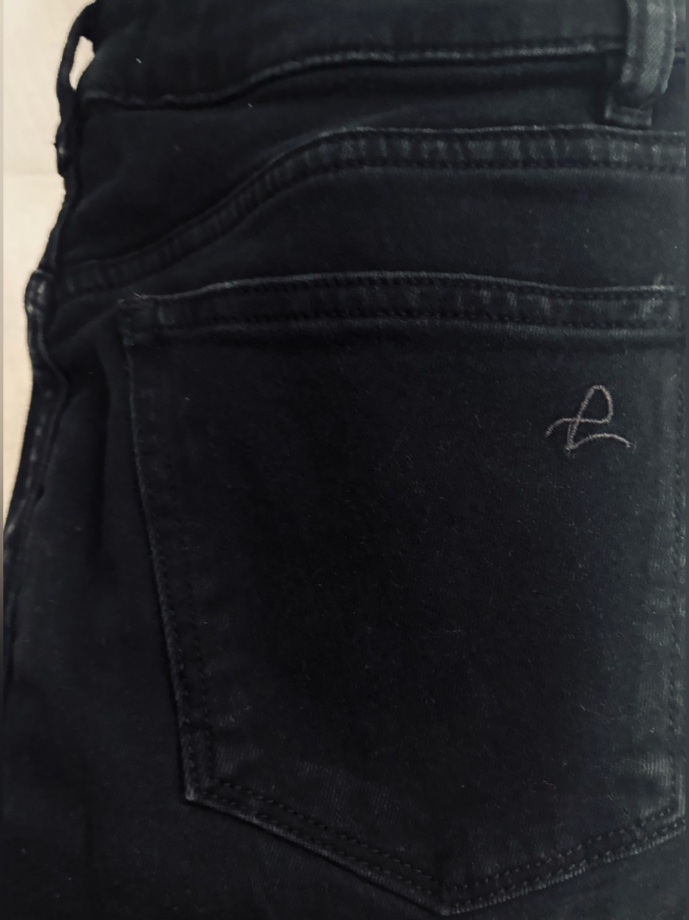 DL1961 Florence Cropped Mid Rise Instasculpt Skinny Black Jeans Side Zipper 26 - Picture 3 of 14